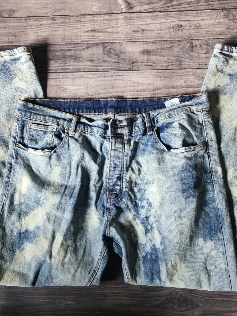 MNML Acid Wash Bleached Denim